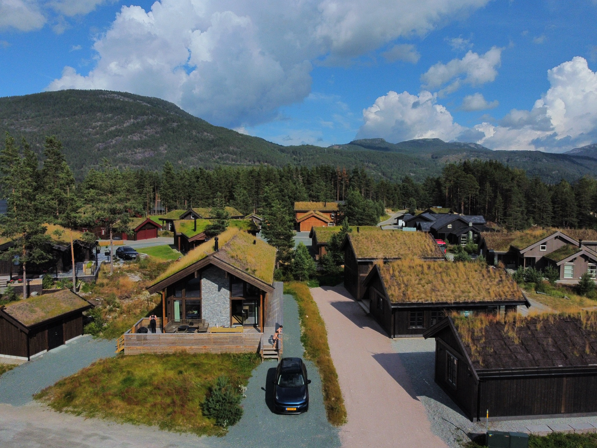 Luchtfoto van het vakantiepark